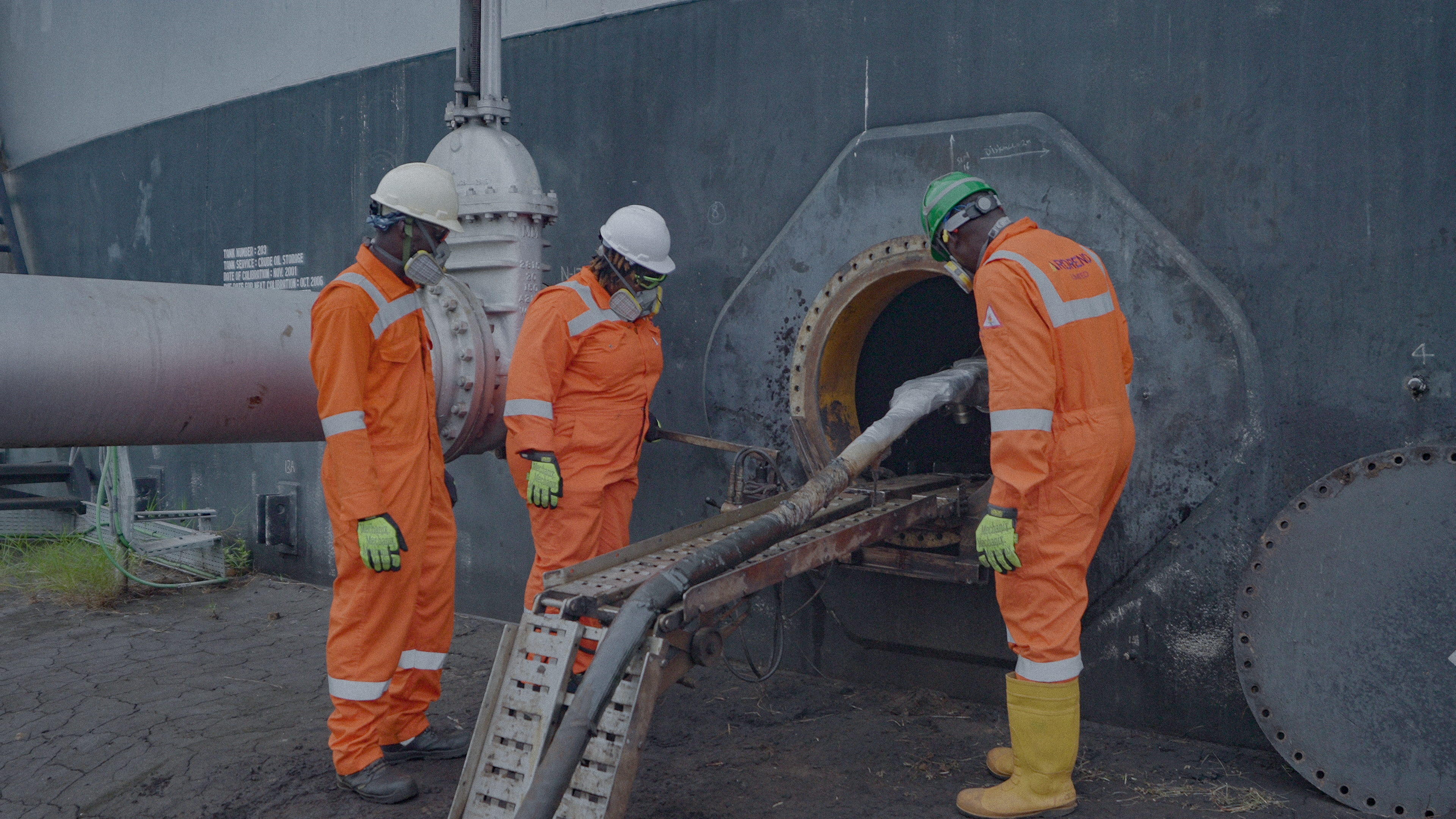 (Forcados oil terminal) Zero man-entry robotic cleaning & crude recovery